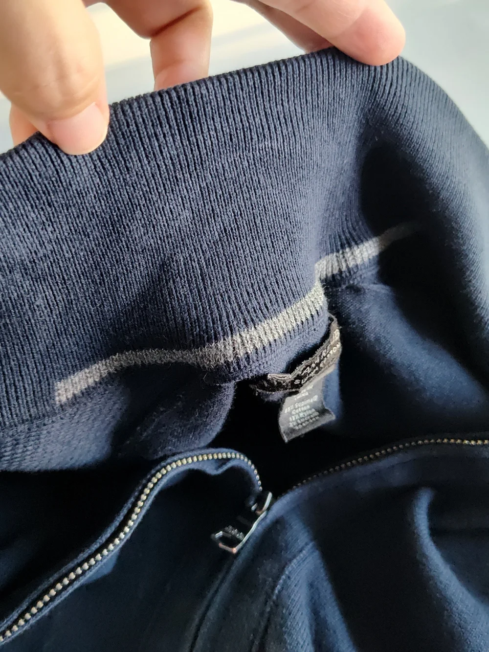 Banana Republic mens size S sweatshirt cardigan double sided zipper sweater